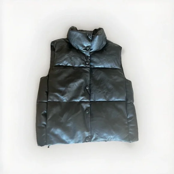 Zara Black Puffer Vest - Picture 6 of 9